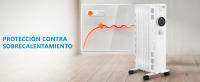 MIDEA Radiador Eléctrico de Aceite 1500W – Calefacción Eléctrica Bajo Consumo de 7 Elementos – 3 Niveles de Potencia, Termostato Ajustable – Calentador con Protección de Sobrecalentamiento - details 6