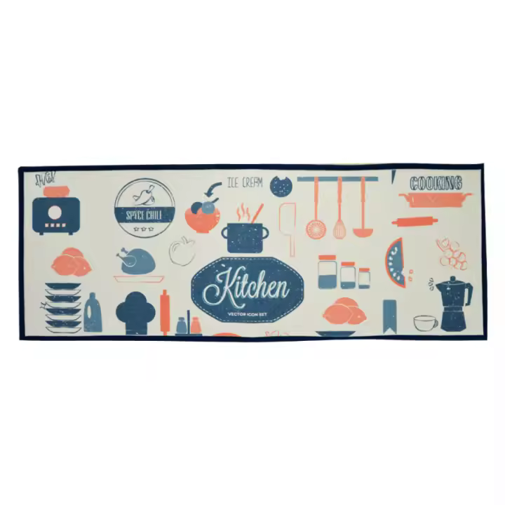 ALFOMBRA DE COCINA AMIKO MODELO MINUTA CON MEDIDA 120X45 CM. - 1