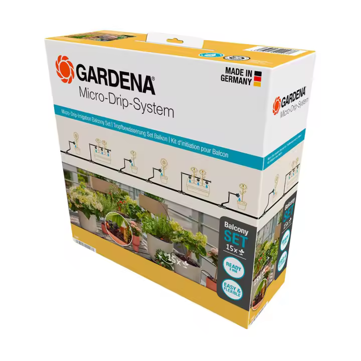 Gardena micro-drip-system set balkon (15 pflanzen) - 1