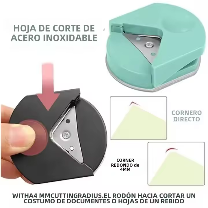 Recortador De Esquinas Portátil Para Tarjetas Y Fotos Herramienta De Manualidades DIY Corte De Papel R4 Herramientas De Scrapbooking - 1