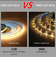 Tira De Luz LED COB 12V Alta Densidad 320LEDs/m RA90 Calidad Natureta Blanco Cálido Azul Frío Rojo Amarillo Rosa Flexible - details 1