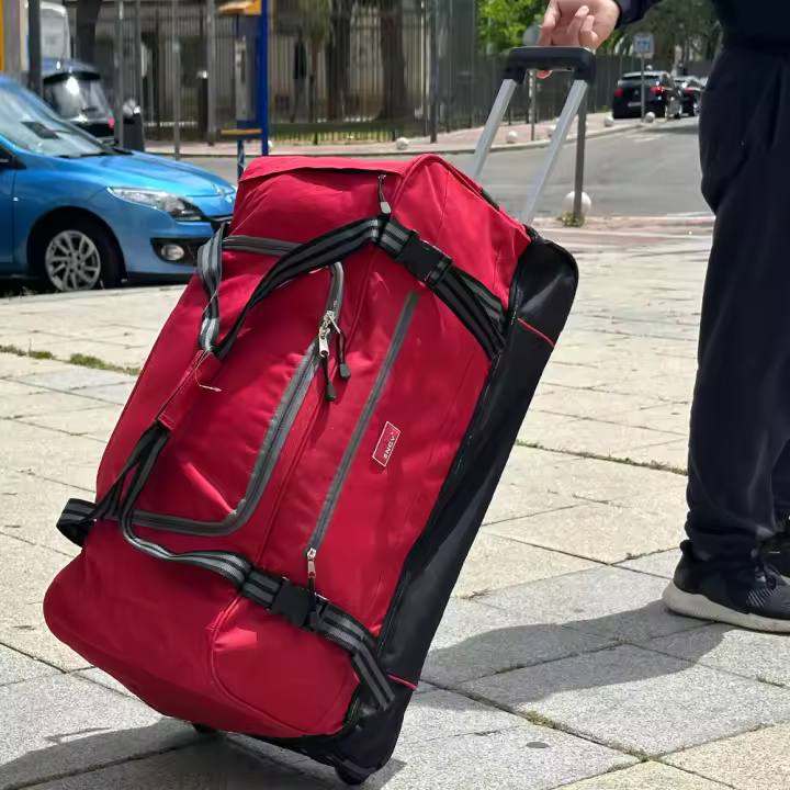MULTI Bolso de Viaje Poliéster Trolley Bolso Deportivo Maleta con Ruedas 75x35x35cm - 1