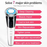 Masajeador Facial Instrumento Multifuncional con Frío Calor Roja y Azul para Antiarrugas, Anti-envejecimiento, Limpieza Profunda, Cuidado Facial - details 2