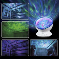 Luz Nocturna Decorativa Para Niños LED Proyector De Oceano Con Control Remoto Y Reproductor De Música Regalo Ideal - details 3