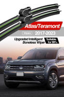 LimpiaParabrisas Antigolpes Para VW Atlas Teramont 2017-2023 Plegables De Banda Natural De Goma Accesorios Para Ventanas Delanteras 2 Piezas - details 0