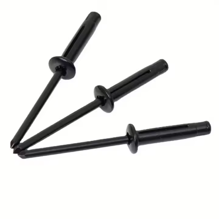 50pcs Tornillos De Ojo De Búho Trifolios En Negro Pintado En Aluminio Para Decoración Y Reparación Del Hogar DIY Tornillo Estrutural De Aleación De Aluminio - 1
