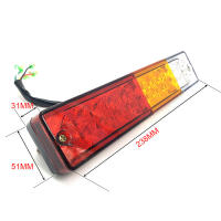 Luz De Caucho 12V Para Coche Par De Luces Traseras LED Indicador De Freno Y Señal De Giro Para Camión Y Remolque Material ABS - details 2
