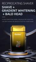Kemei-Eléctrica TX10 para hombre, recargable, para Fur, Barba, Cabeza Calva - details 0