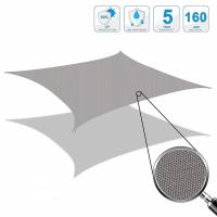 Vela de Sombra 3x4m Rectangular Resistente a los Rayos UV Exterior Impermeable Vela de Sombra para Exteriores Tela Oxford para pérgola Patio Trasero Jardín Terraza Gris Claro - details 2