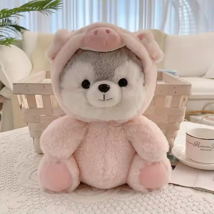 Assorted Cute Cartoon Voice-Changing Koala, Pig, Fox, Dinosaur Plushies - Soft Polyester Stuffed Animals for Creative Birthday Party Favors and Home Decor, Suitable for Ages 14+ - 1