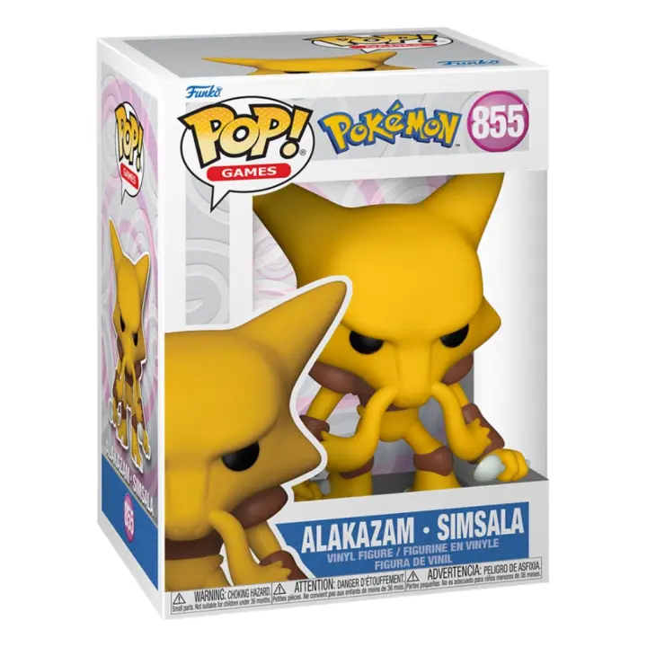 Funko Pop! 855 Games: Pokemon - Alakazam - Figura de Vinilo Coleccionable - Idea de Regalo- Mercancia Oficial - Juguetes para Niños y Adultos - Video Games Fans - Muñeco para Coleccionistas - 1