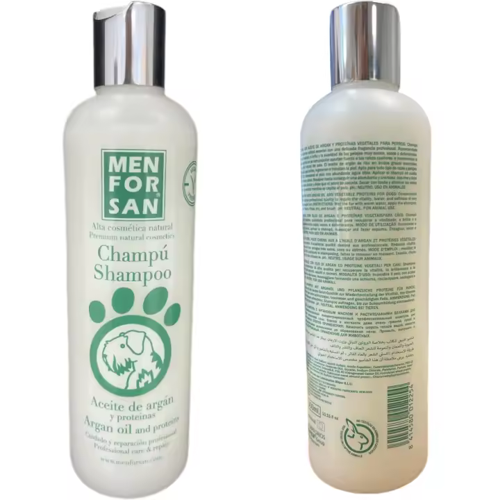 Menforsan Champú Aceite de Argán 300ml - Cuidado y Reparación Profesional - 1