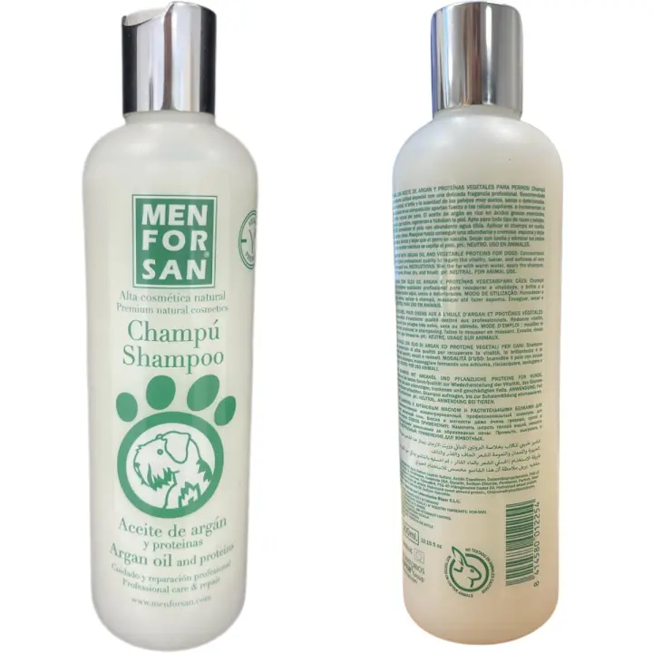Menforsan Champú Aceite de Argán 300ml - Cuidado y Reparación Profesional - 1