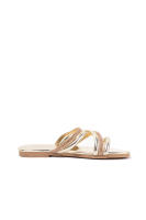 Paloma Wang Sandalias planas para mujer con tiras cruzadas de strass - details 5