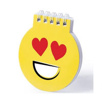 Libretas emoticonos. Con 40 hojas lisas para que los niños disfruten dibujando. Un detalles perfecto para entregar a niños y niñas en fiestas de cumpleaños, colegios, guarderías y eventos infantiles. Medida: 8 x 9 cm. - details 4