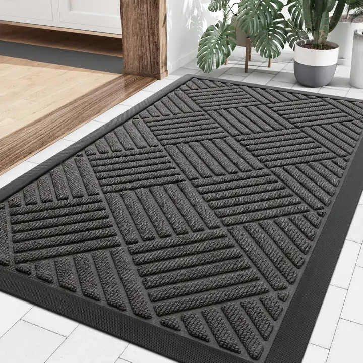 Alfombra De Entrada Frontal Resistente Al Desgaste Para Interior Y Exterior Alfombrilla Antideslizante Para Trapaceros Y Suciedad Ideal Para Patio Y Porche - 1