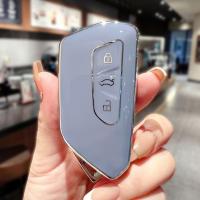 Funda De Llave De Coche TPU Para VW Volkswagen Golf 8 MK8 ID.3 ID.4 Cupra Skoda Octavia A8 SEAT Leon MK4 Formentor Tarraco Blanco Morado Negro Gris - details 4