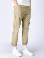 Pantalones De Verano Para Hombres Deportivos 2023 Ice Thin Straight Tube Secado Rápido Casual 9 Puntos Trousers Estudiantes Jóvenes - details 12