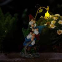 Estatua De Enano Para Jardín Decoración De Pared De Hada Sin Caras Muñeco De Resina Colección Adorno De Jardín Al Aire Libre - details 4
