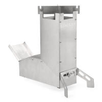 Estufa De Camping Lixada Exterior Plegable De Acero Inoxidable Para Tienda De Campaña Rocket Stove Multiusos Para Madera - details 14