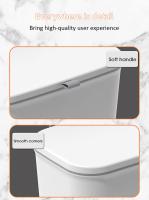 Cesta De Basura Inteligente Montada En La Pared 9L Para Cocina Y Baño Ecológica De Plástico Con Cubierta Rodante Accesorios De Cocina - details 22