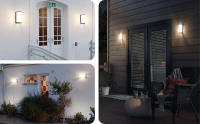 Lámpara De Pared Exterior Moderna LED Impermeable IP65 Para Balcones Jardines C�fes Luz De Porche 110v 220v Instalación Por Montaje Incluye Bombillas - details 2
