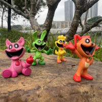 8Pcs/set Figuras De Anime Sonrientes Criaturas PVC 5-7cm Decoración De Pastel Animal Dibujos Animados Juguete Modelo Regalo - details 6