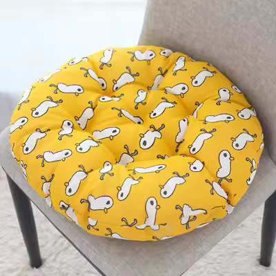 Cojín De Silla Grueso Para Oficina Y Estudio Tapete De Piso Tatami Malla Transpirable Sillón De Banqueta De Tela Linen - 1