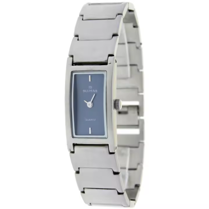 Blumar Bl-09351  Reloj Para Para Mujer Color Plateado - 1