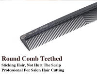 Cepillo De Pelo Profesional Para Peluquería Y Salón Negro Antiestático Corte De Cabello Carbono Barbería Cepillo De Dientes Para Cabello Negro - details 3