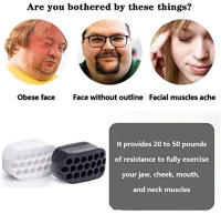 Entrenador De Musculatura Facial Deportiva Fitness Bola De La Mandíbula Disminuidor De Doble Mentón Ejercitador De Línea De La Mandíbula Para Adelgazamiento Del Cuello Y Rostro - details 3