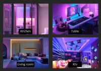 Tiras LED Inteligentes Bluetooth 30M Cambio De Color RGB Con Control Remoto DC24V Para Sync Con Música Y App Smart - details 6
