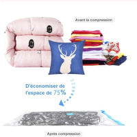 Bolsas vacio para ropa, (PACK DE VARIOS TAMAÑOS A ELEGIR) bolsas salva epacio, bolsas de almacenaje al vacio, transparentes, para guardar ropa, almohadas, mantas, varios tamaños. Maxia Market - details 4