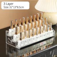 Exhibidor De Maquillaje Acrílico Transparente Multicapa 3/5/7 Estante De Almacenamiento Para Esmaltes De Uñas Y Joyas Organizador Simple Montaje Fácil - details 0