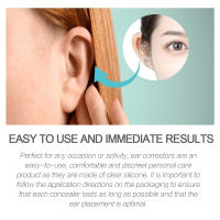 Corrector De Oreja Auricle Valgus Veneer Soporte Vertical Para Rostro V Invisibles Piel Sin Dolor Impermeable Estilo Fotográfico Para Corrección De Orejas Pequeñas - details 5