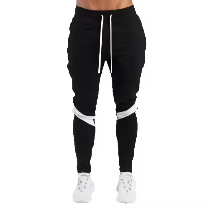 Pantalones De Jogging Para Hombre Pantalones Deportivos Fitness Estilo Delgado Azul Oscuro Con Bolsillos Cierre Con Cordón - 1