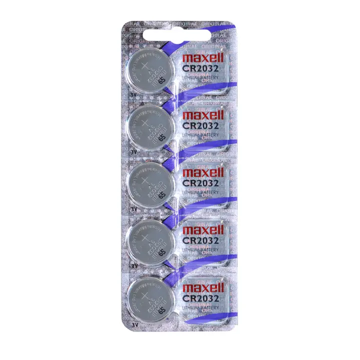 Maxell Pila de Litio CR 2032 Blíster 5 Pilas - Larga Duración - 1