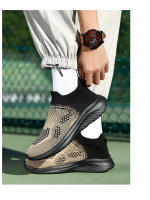 Zapatos De Correr Para Hombre Transpirables Talla 46 Zapatillas De Correr Slip on Casual Mesh Suela EVA Zapatos De Equipo Deportivo - details 15