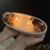 Molde De Silicona Para Vela De Barco Oval Y Caja De Cimento Jarra De Velas Herramientas Para DIY Decoración Del Hogar Regalos Almacenamiento De Joyería - details 0