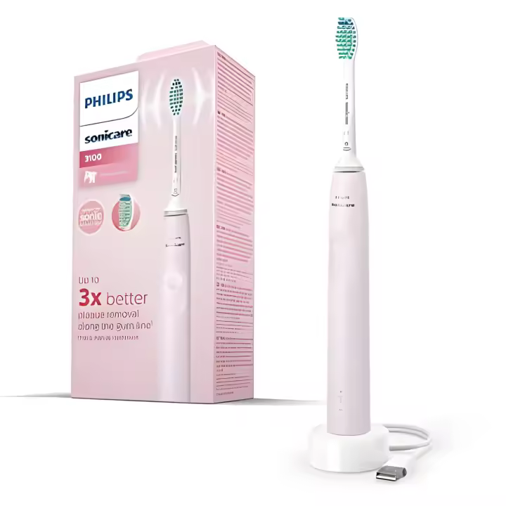 PHILIPS SONICARE HX3671 / 11 Cepillo de dientes el�ctrico Serie 3000 (1 modo - 1 intensidad - Rosa) + 1 cabezal de cepillo - 1