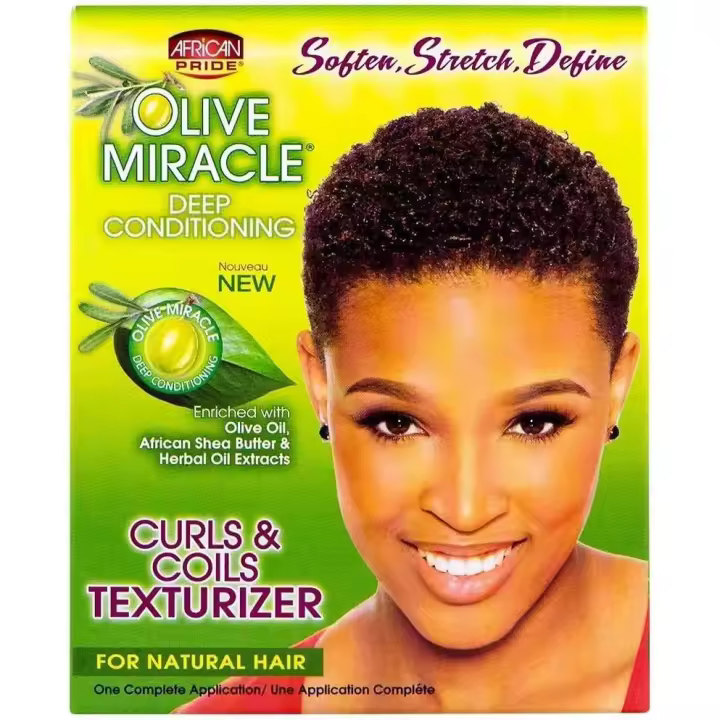 African Pride Oliva Miracle Curls & Bobinas Texturizer-1 Kit - 1