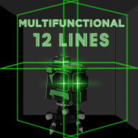 Nivel láser autonivelante 3D, 12 líneas, 1,2 M, 3 alturas, barra de extensión de aleación ajustable, soporte de trípode y bolsa de transporte - details 1