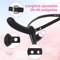 Vibrador Doble Cabeza Con Correa Ajustable Y 10 Modos De Vibración Para Parejas Y Lesbianas Juguete Sexual Para Mujeres - details 7
