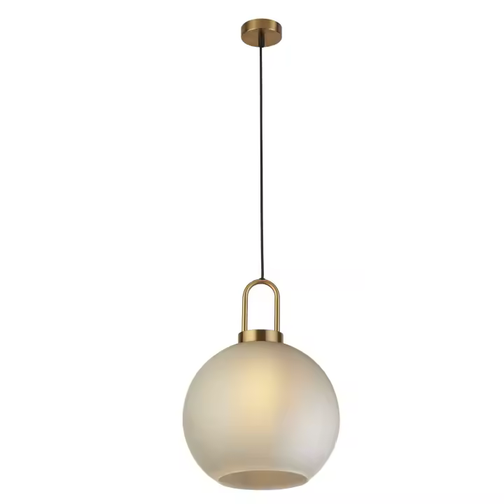 Moderno Suspensión Snowdrop Acero Latón Vidrio 1 Luz E27 - 1