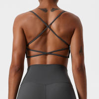 Sudadera Deportiva Para Mujer De Terciopelo Suave Alta Elasticidad Y Secado Rápido Cross Back Yoga Running Fitness Workout - details 15