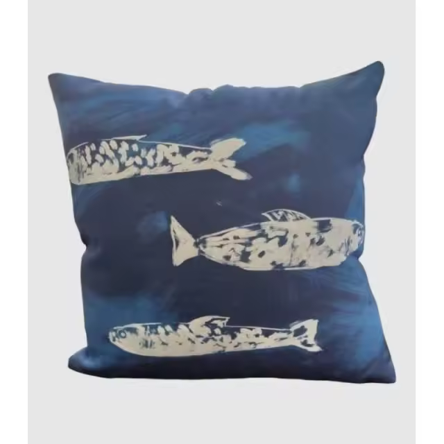 Cojín decoración peces 45x45cm.     -EkilikuaHome - 1