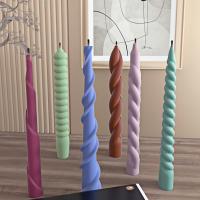Molde De Silicona Para Velas En Forma De Espiral Geométrica Herramientas Para La Creación De Velas DIY Molde De Cera De Tubo Torcido - details 4