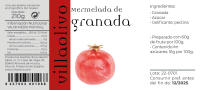 Villaolivo - Pack 3 unidades Mermelada de Granada 210 g  Mermelada Gourmet  100% Natural - details 2