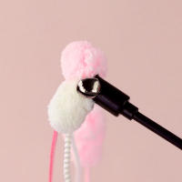 Juguete Interactivo Para Gatos Con Cola De Plumas Y Bolas De Peluche Varita Telescopio Con Cinta Musical Accesorio Para Mascotas - details 3