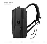 Mochila de negocios de gran capacidad para hombre, mochila moderna y de alta gama, bolso de hombro impermeable para computadora de viaje para hombre - details 29